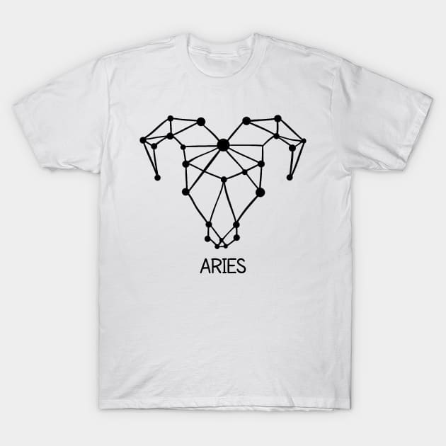 Aries Zodiac T-Shirt by Dieowl